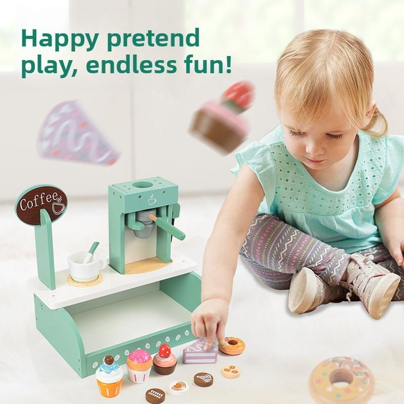 Store Wooden Convenience Toy With Pastry Design For Gift Kids
