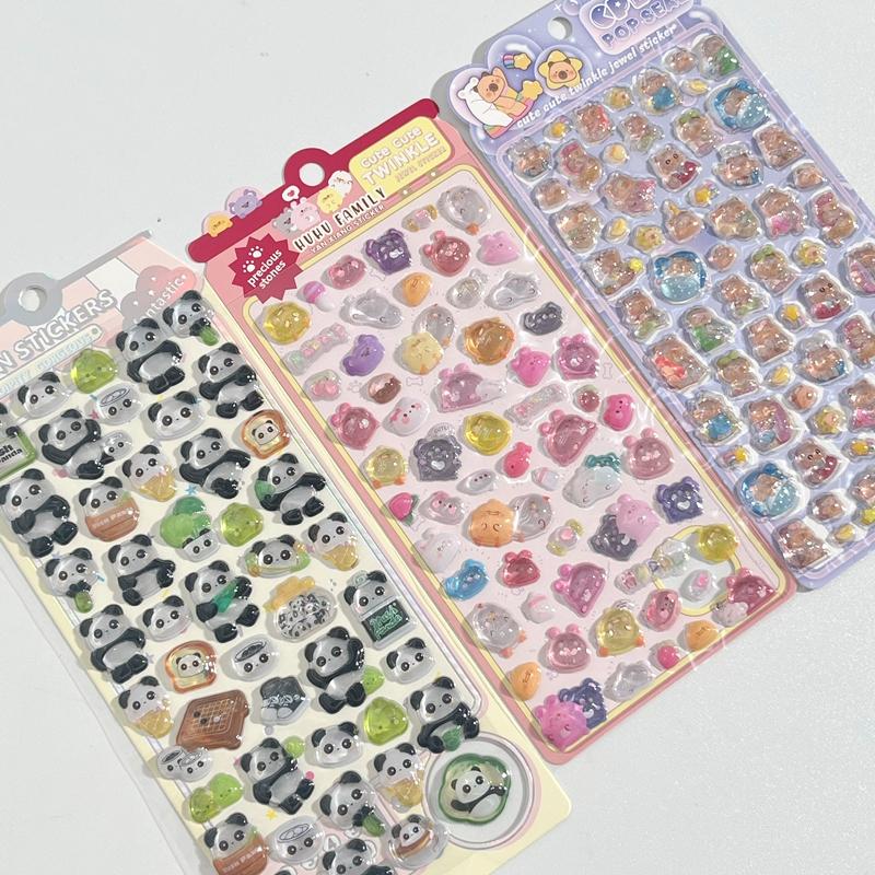 3D Stickers Bonbon Drop Seal Stickers Decorative 3D Sticker for DIY Phone Case Diary Scrapbook Laptop Decals Party Favors Gifts