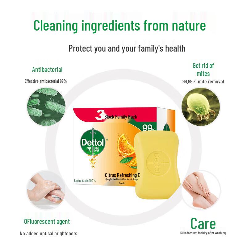 

Dettol Citrus Refreshing Bar Soap - 27 Pack