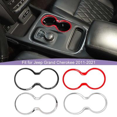 ABS Copertura Decorativa Adesiva Porta Bicchiere Anteriore Adatta Per Jeep Grand Cherokee 2011-2021 Accessori Interni