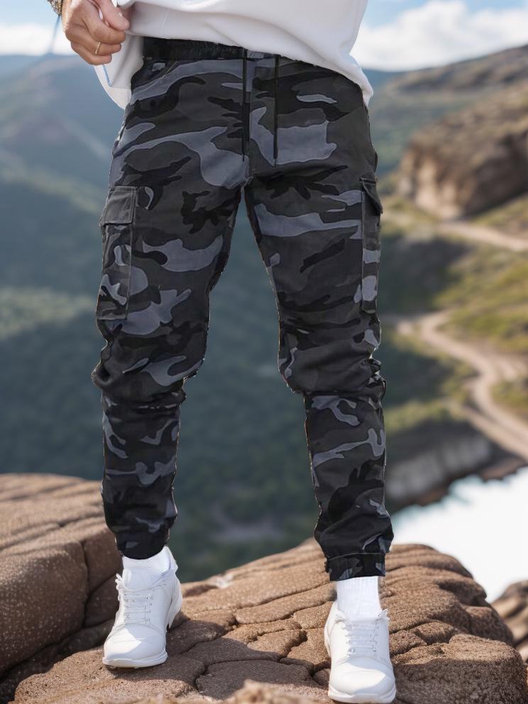 Men's 2025 Camouflage Joggers: Trendy Casual Work Pants for Spring and Autumn