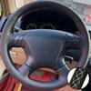 Hand-stitched Black Microfiber Leather 2003-2007 Odyssey 2005-2010 Steering Wheel Cover For Honda Accord 7 Car Accessories
