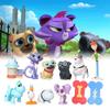Puppy Pals Dog Figurine Cartoon Animals Cake Ornament 12pcs Xmas Decorate Gift