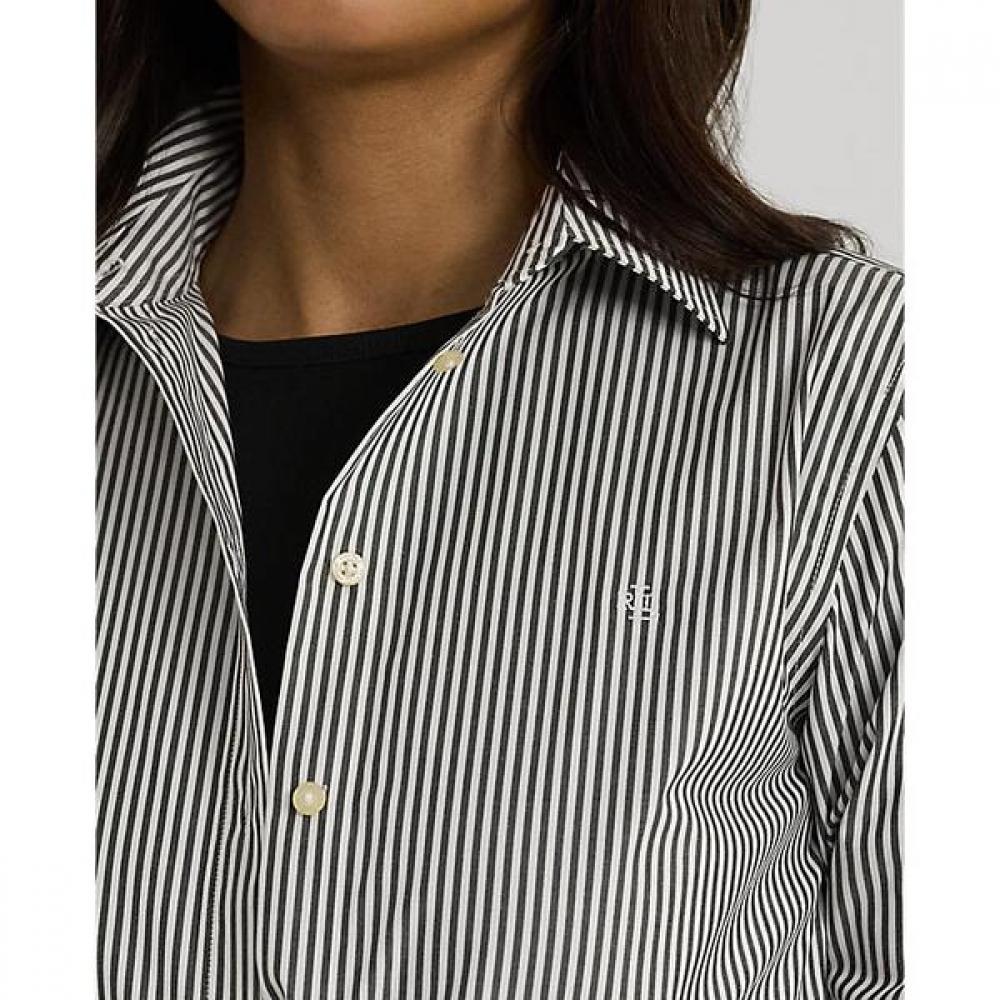 Lauren Ralph Lauren Striped Easy Care Cotton Shirt  Wmlrshts6820437001 