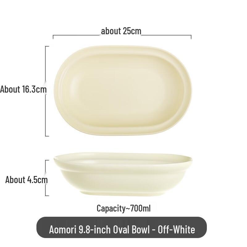 

Zhi Shi Ceramic Oval Serving Bowl