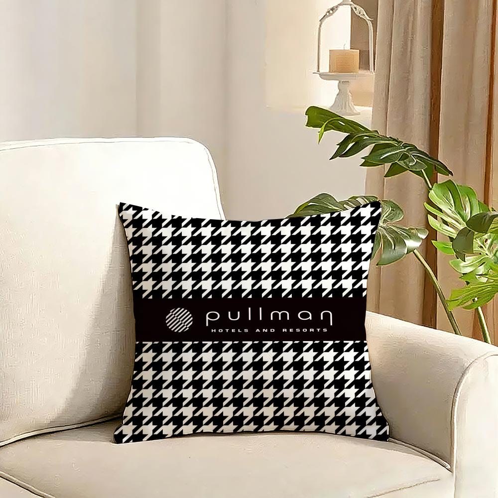 ppullman HHotelS Cushion Cover Reversible Plush Pillow Cover Soft Fluffy Home Decor for Sofa Bedroom