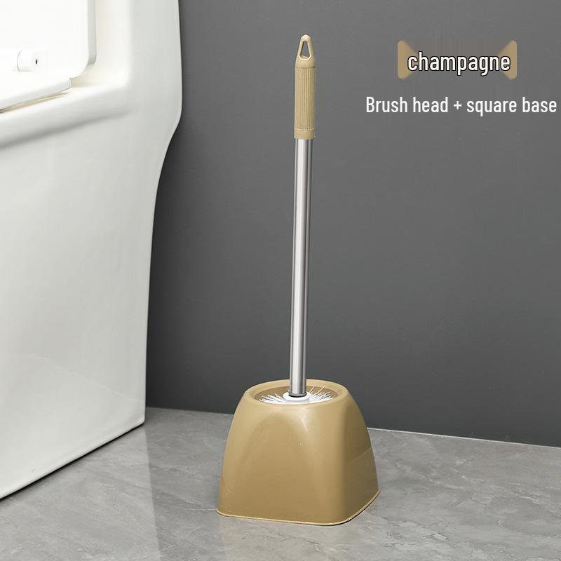 

Набор шампанского ершика для унитаза с длинной ручкой и мягкой щетиной - настенный, без мертвых зон, пластиковая чистящая щетка.