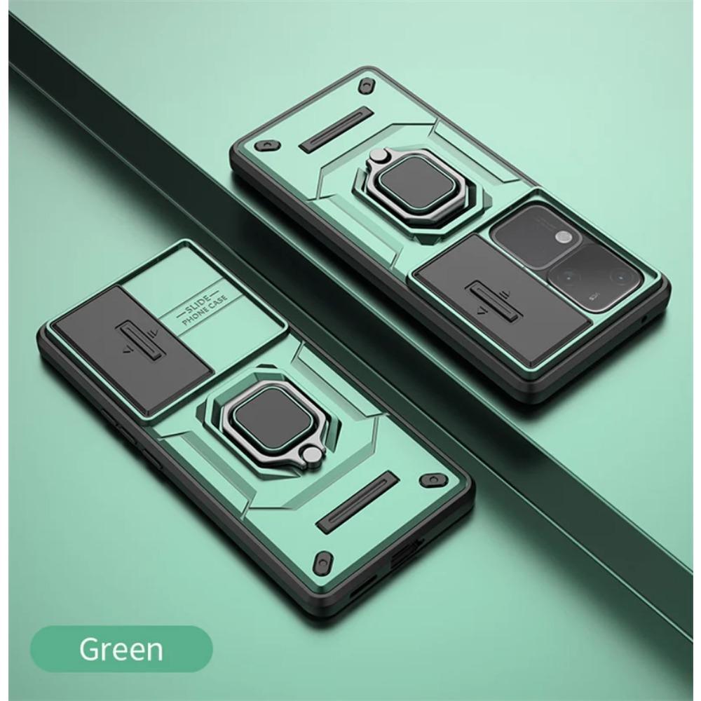 Armor Shockproof Case for Vivo V30 Pro Protective Cover Ring Magnetic Car Holder Business Full Protection Cover