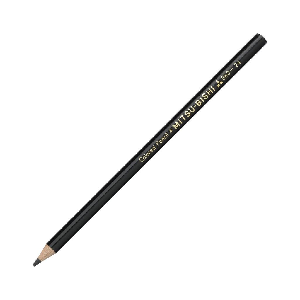 Mitsubishi Pencil Colored Pencils K880.24 Single Color Black Dozen