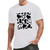European Size Men's Dairy Cow Graphic Tee - Breathable Polyester, Crew Neck, Short Sleeve Casual & Sportswear for Summer Outings