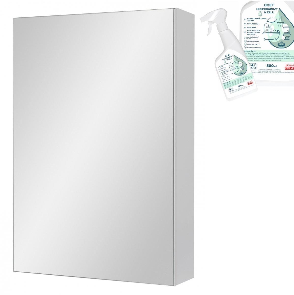 Mirror cabinet 40 cm IDA AM-MSL-403-07 free household vinegar gel