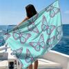 Magenta Paisley Beach Towel Ultra-fine Fiber Quick Drying Absorbent Beach Swimming Vacationvacation Essentials Gifts