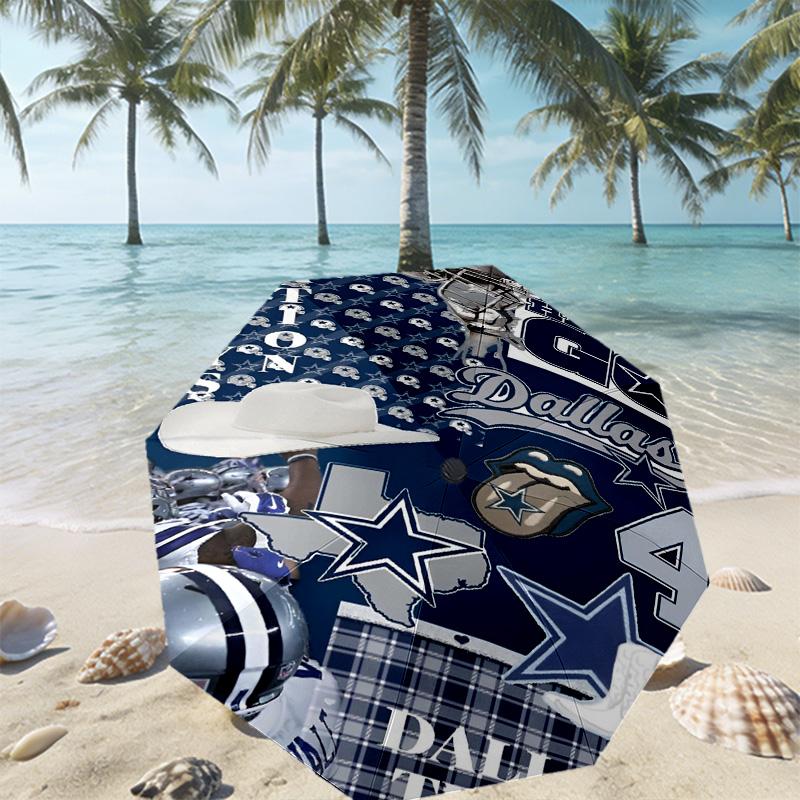Dallas Cowboys Print Umbrella Automatic Opening/ Closing - Portable Foldable Design - Daily use for Travel/Outdoor - Gift for Birthday