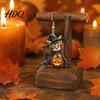 Pumpkin Earrings 1 Pair Halloween Witch Cat for Women Acrylic Cute Kitten Dangle Drop with Pumpkin Party Costume Accessories