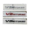 3d ABS V8 Biturbo Emblem Car Fender Badge Decal For C63S C63 E63 CLS63 V8 Biturbo Sticker Accessories