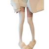 Women's Autumn/Winter Lace Patchwork Thigh-High Socks - Slimming, Solid Color & Vertical Stripes