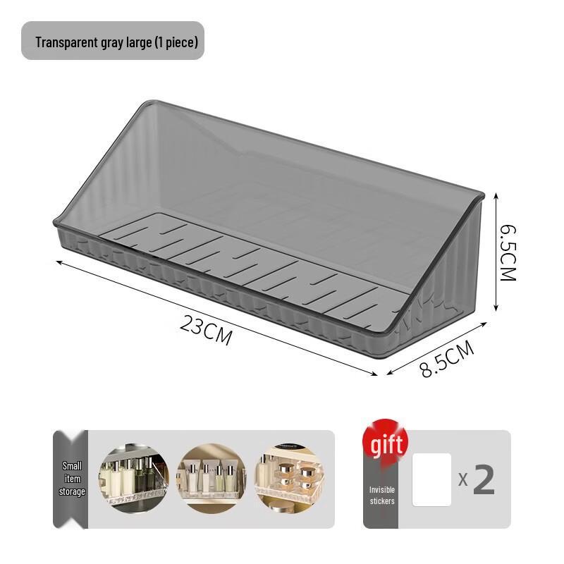 

LISM Wall-Mounted Mirror Cabinet Organizer Shelf