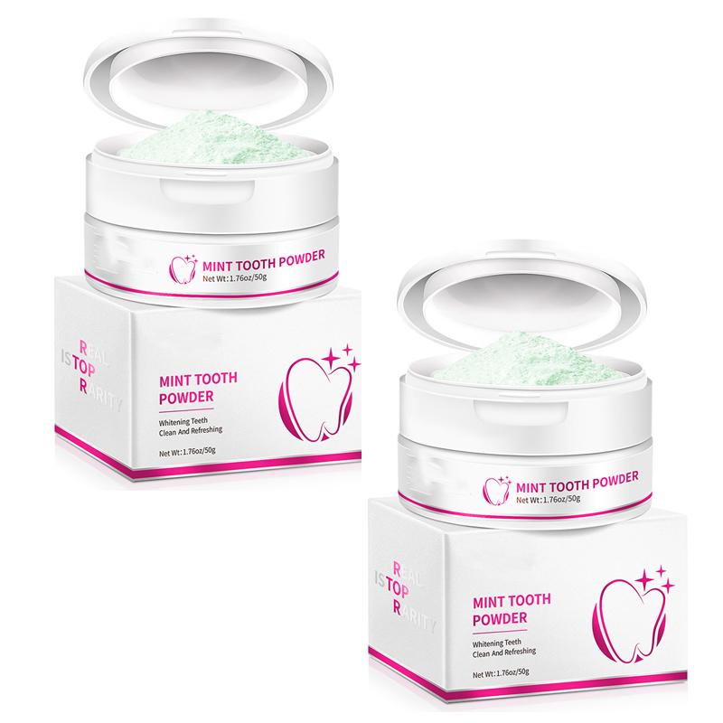 

50 г отбеливающий порошок для зубов, жемчужная эссенция, натуральная зубная паста, набор зубных щеток, гигиена полости рта для удаления пятен, налета, 2023 2PCS