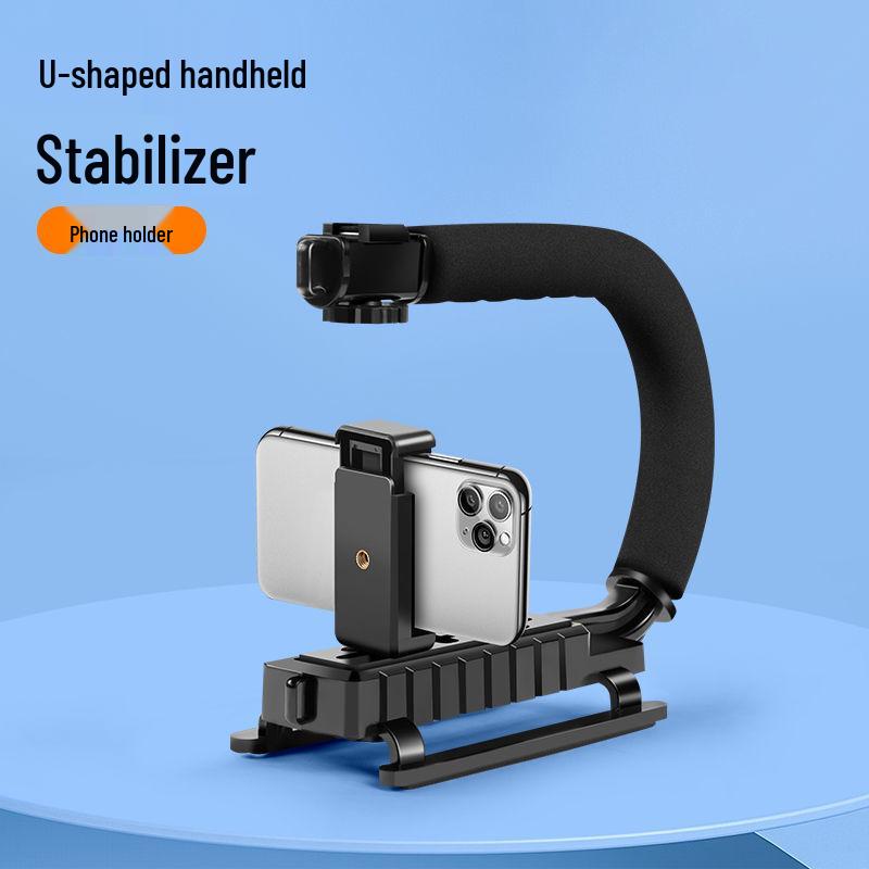 U-shaped Handheld Gimbal Stabilizer for Smooth Mobile Video and Vlog Shooting