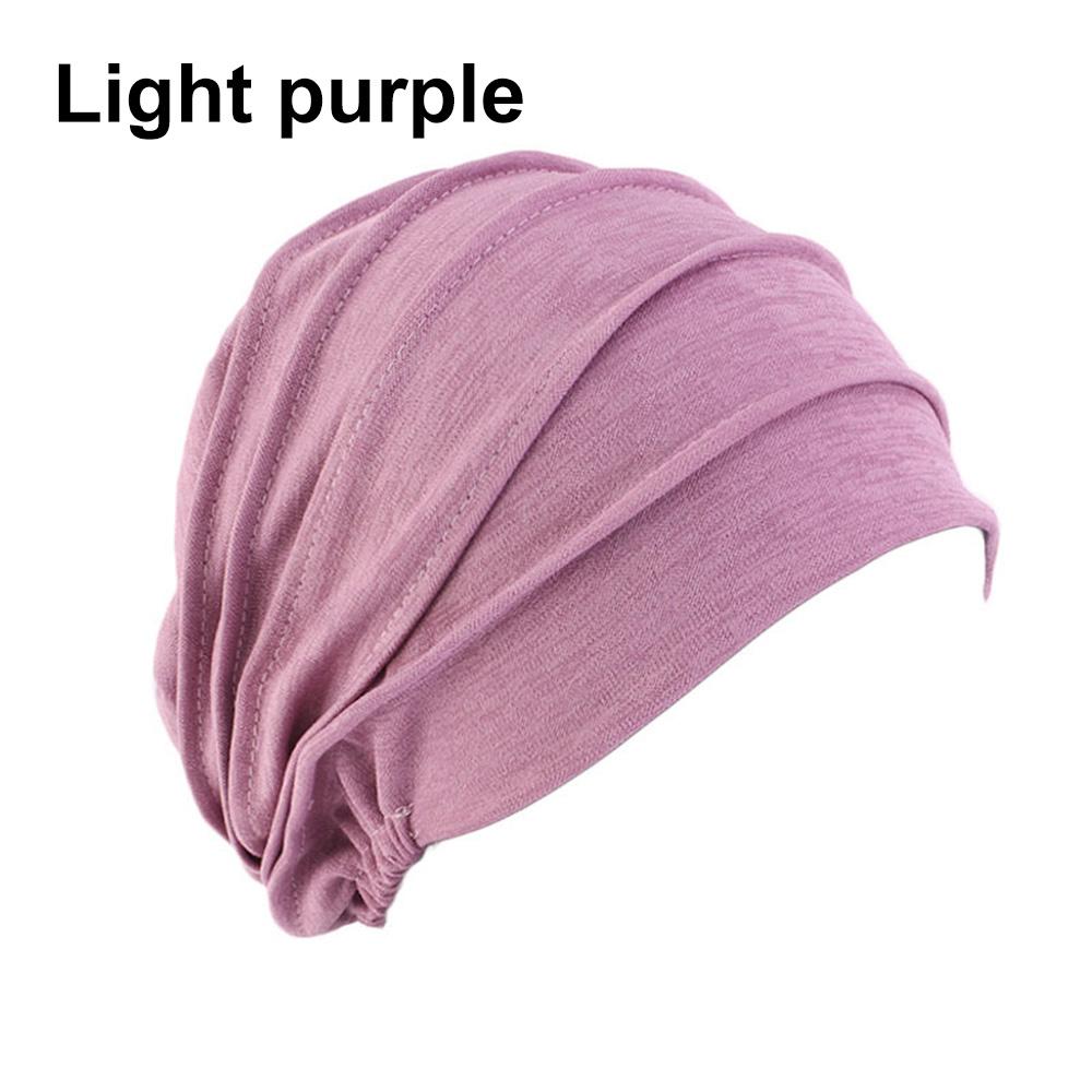 1PC Elastic Muslim Hijabs Turban Beanie Cap Women Soft Cotton Bonnet  Head Wrap Winter Warm High Quality Turban Hat