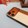 Three-color Leather Patchwork with Magsafe Magnetic Ring Case For iPhone 17 Pro Max 17 Pro Air 16 Pro 15 14 Lens Protect Cover