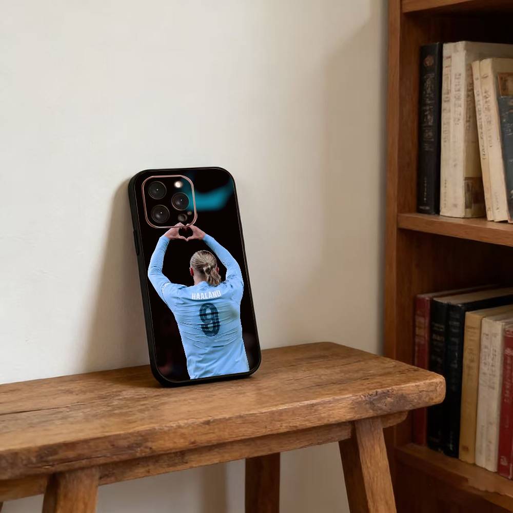 Football Star E-Erling H-Haaland Phone Case Silicone Soft For IPhone 17 16 15 14 13 12 11 X XR Plus Pro Max Plus