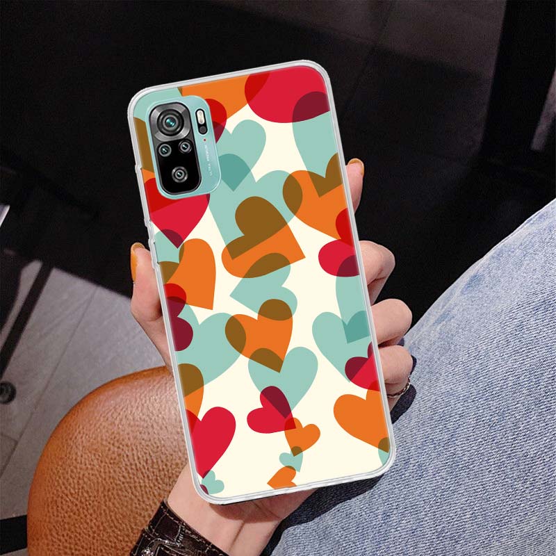 

Модный чехол для телефона с фиолетовым сердцем, закрученным в круг, для Xiaomi Redmi Note 10 Pro Max 10S 9 9S 9T 8 8T 11T 11S 11 5G 11E 7 6 5 4X Redmi Note 4 (4X)