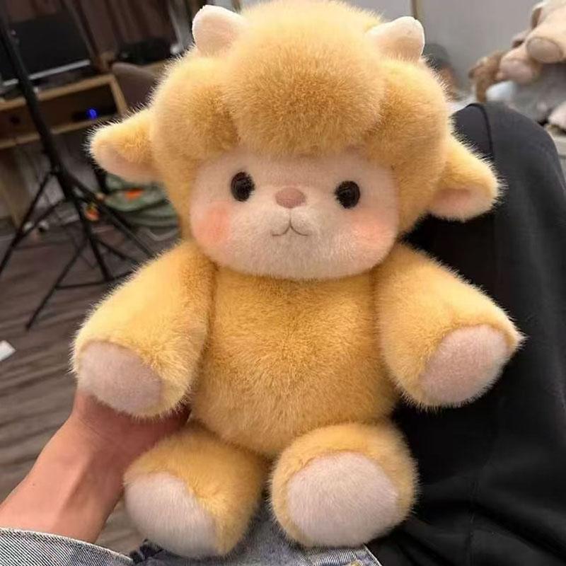 Süßes Schaf Plüschtier Kawaii Lamm Stofftier Puppe Squishy Flauschiges Plüschtier Kissen Für Kinder Geburtstagsgeschenk Heimdekoration Goodhug