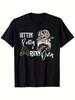 Men's & Women's Plus Size Cotton T-Shirt - Sittin' Pretty & Ridin' Dirty South