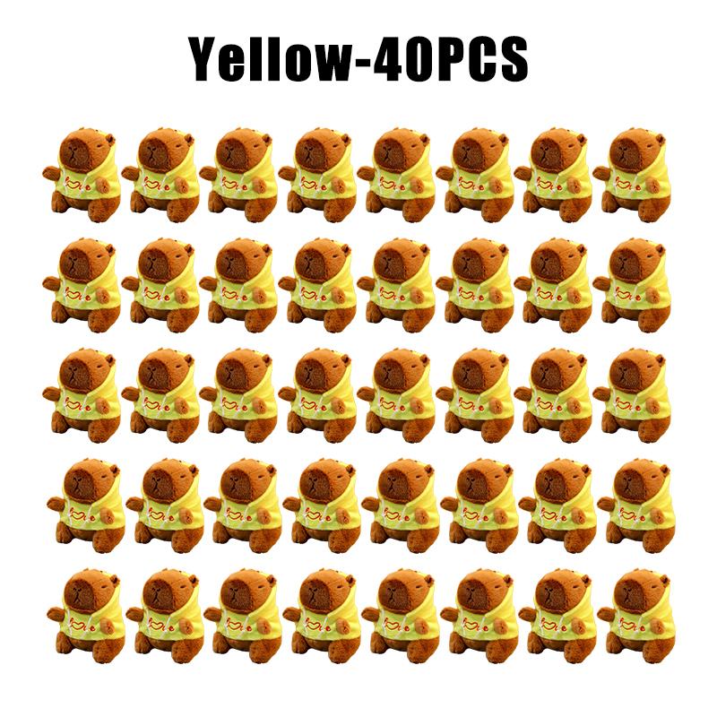 Capybara Hoodie Plush Toy Stuffed Animal Keychain Backpack Charm Matching Couple Gift for Children