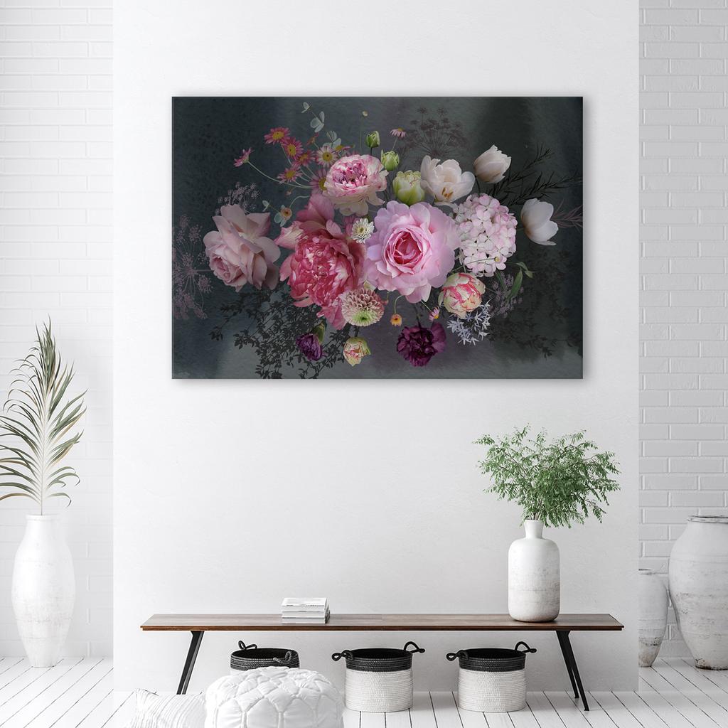 Canvas Print, Bouquet of Vintage Flowers
