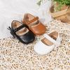 Baby Fashion Princess Shoes: PU Leather Soft Sole for 0-1 Year Olds