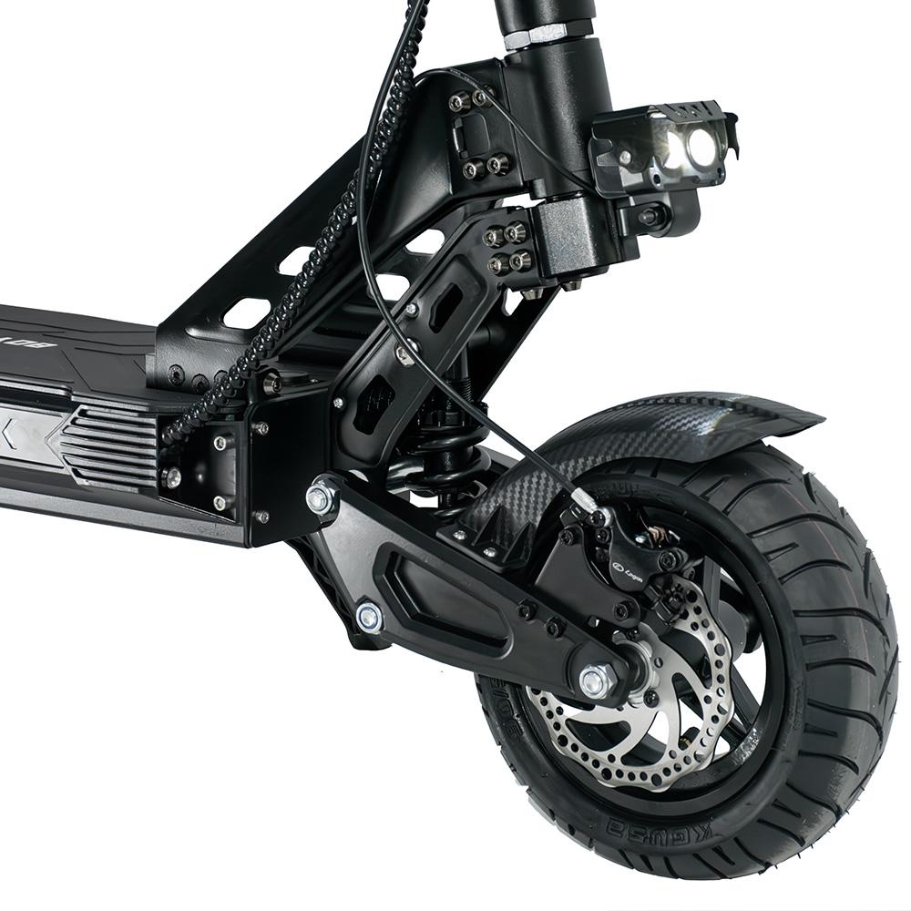 Electric Scooter Boyueda G2 10" Tire 1600W Peak Motor Hydraulic Disc Brake 52V 19Ah NFC Unlock Max Range 60Km LCD Display Black