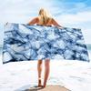 Geometry Marble Bath Towel,Abstract Beach Towel Soft Absorbent Washcloths Quick Dry Towelling,Sandless Lightweight Beach Blanket