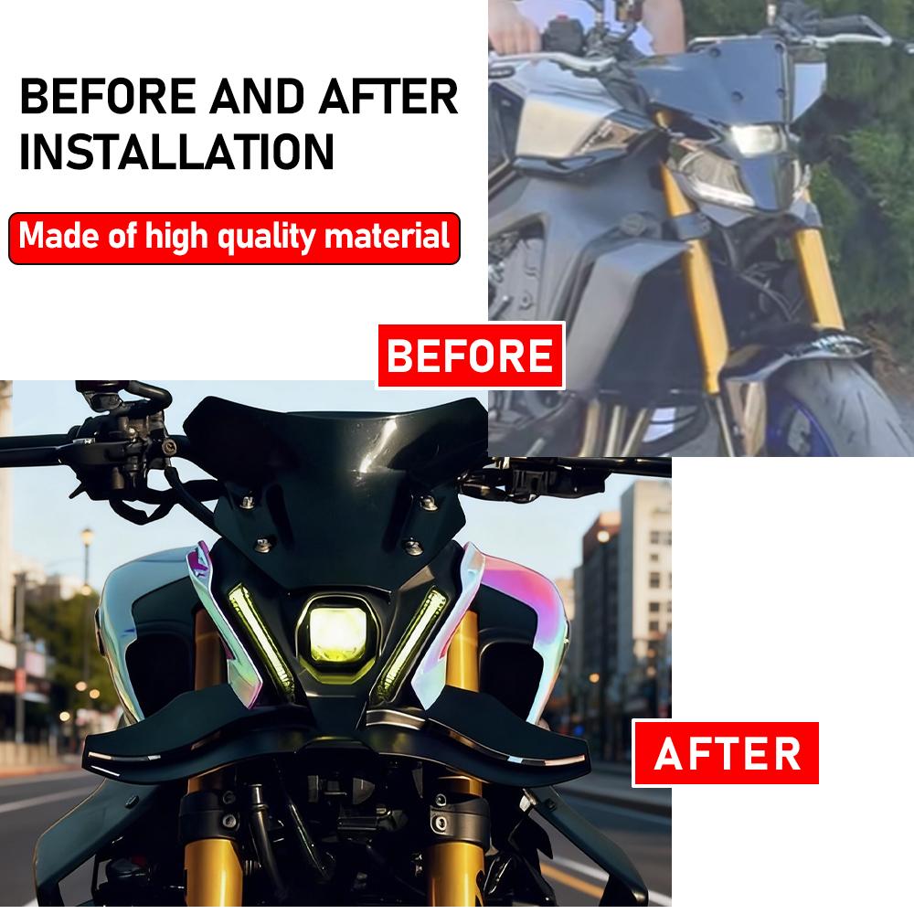 For YAMAHA MT-09 2022 23 Wind Wing Aerodynamics Fairing Winglet MT09 SP GP WING Motorcycle Front Spoiler Lower Spoiler Front Lip