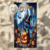 Custom Name Halloween Night Stylish Digital Printing Beach Towel Quick‑Drying Absorbent Blanket for Beach Pool Gym Travel