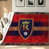Real Salt Lake Print Flannel Blanket High Quality Warm Comfortable Cover for All Seasons Perfect for Gifts Home Decor