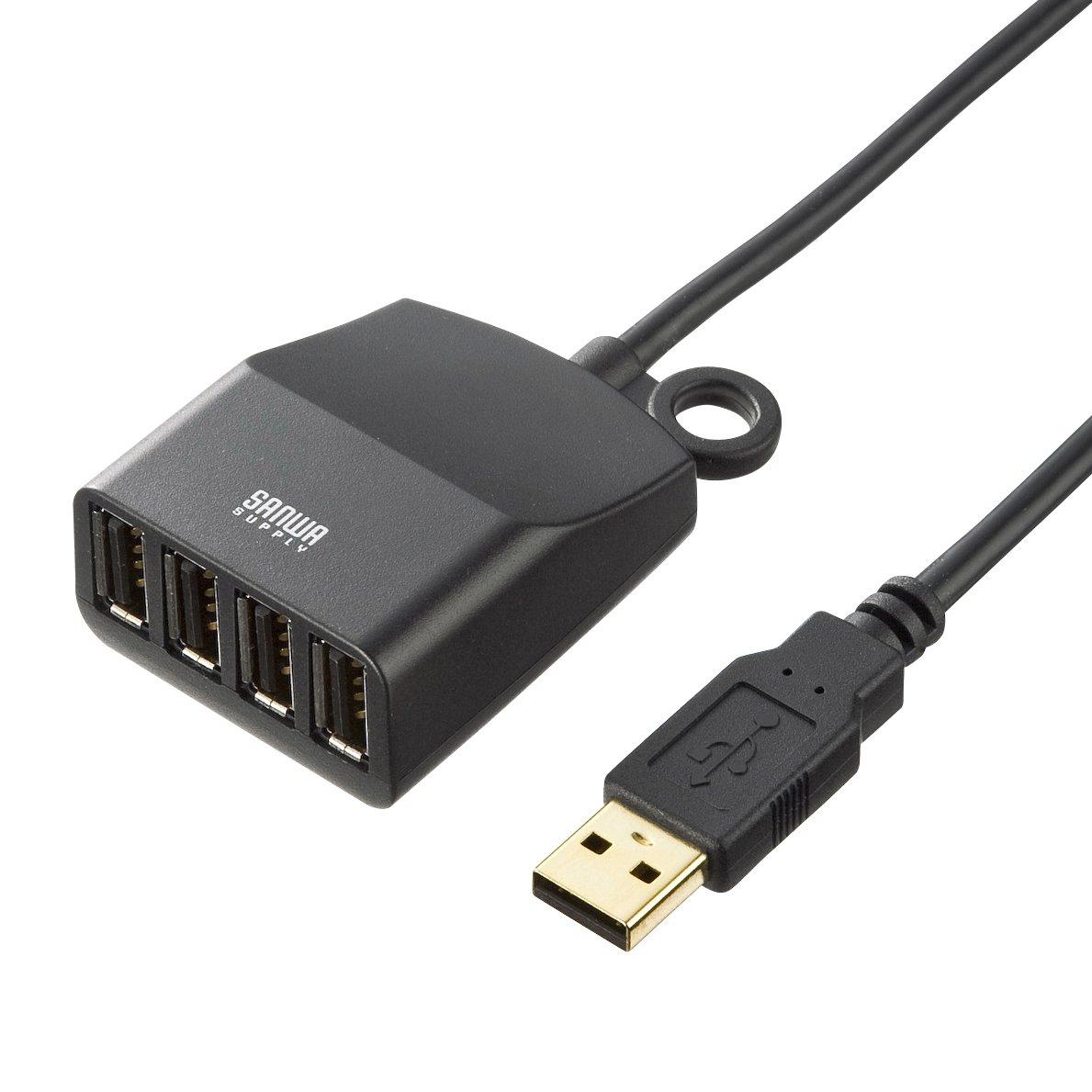 

Sanwa Supply Extension 4 Port Hub Bus Powered Black USB2.0 USB-HEX415BK чёрный