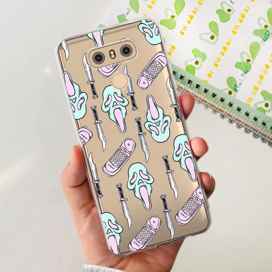 Case For LG Q6 Plus H870 H871 G600L G600K G600S Cute Flower Cat Pattern Soft Silicone TPU Phone Cases For LG G6 G 6 G6plus