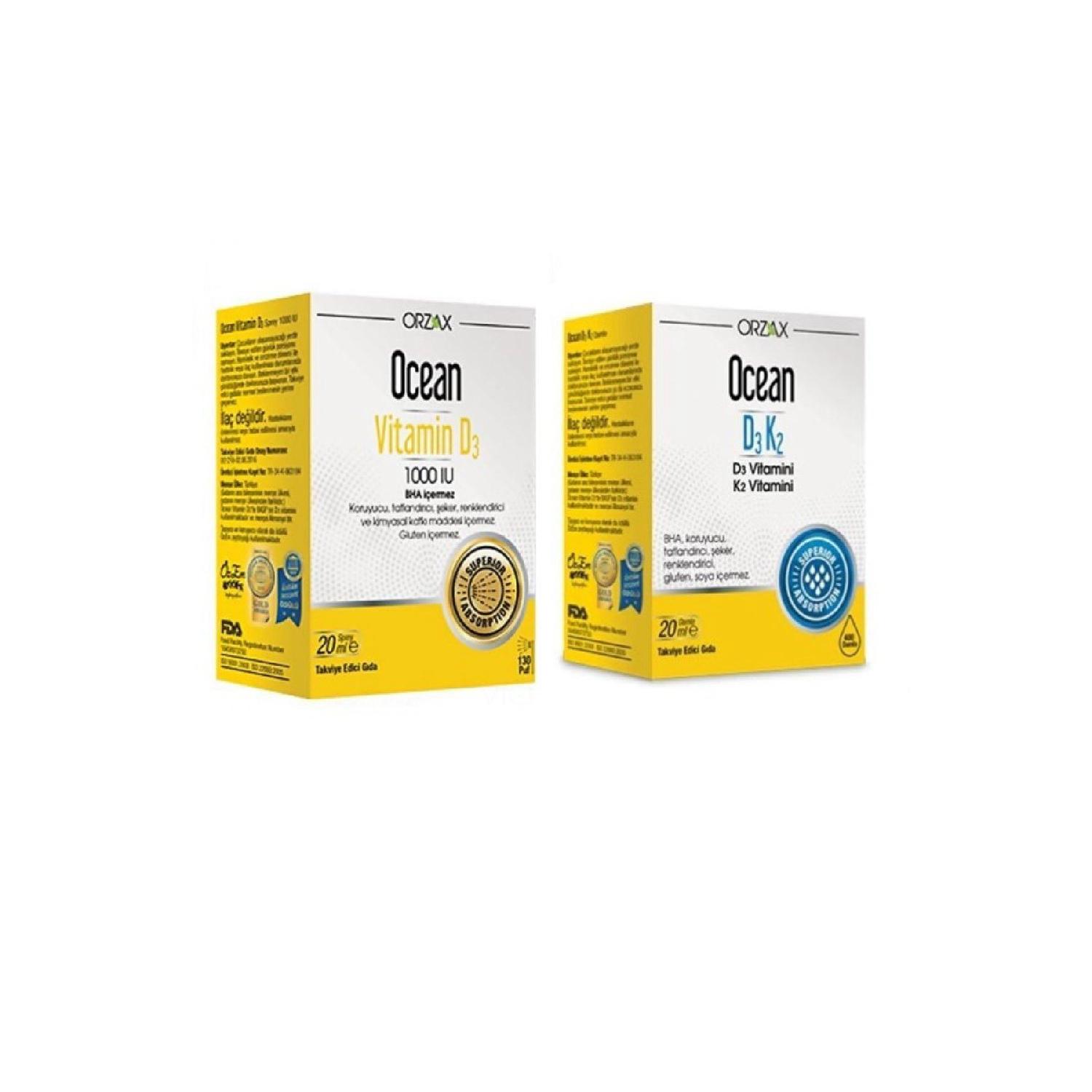 

Vitamin D3 Ocean Vitamin D3 1000 Iu Spray 20 Ml And D3 K2 Vitamin Drop 20 Ml
