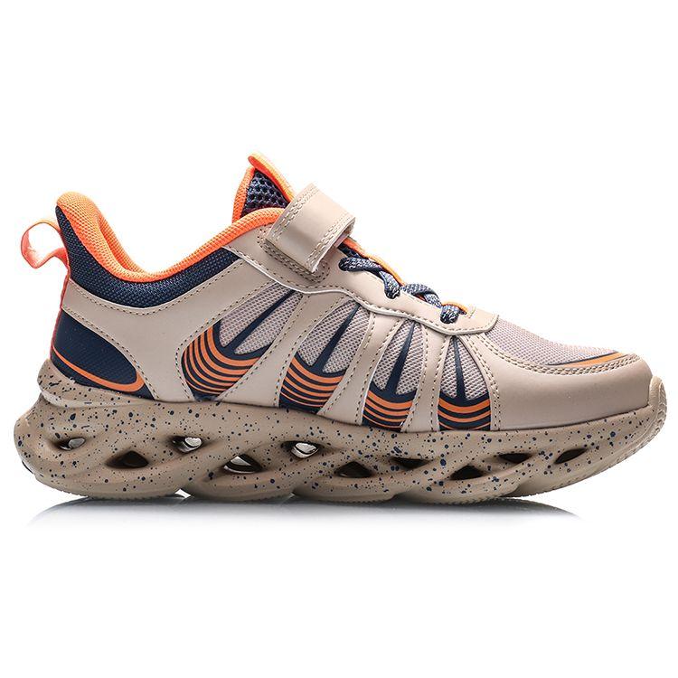 LiNing Arc Shock Absorbing Durable Low Top Kids Running Shoes Kids Running Shoes Apricot Blue YKFQ058-5