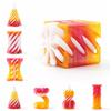 Passthrough Sculpture 3D Printed Spiral Cone Toy Vortex Thread Decorative Impossible Pyramid Ornaments Helix Nut