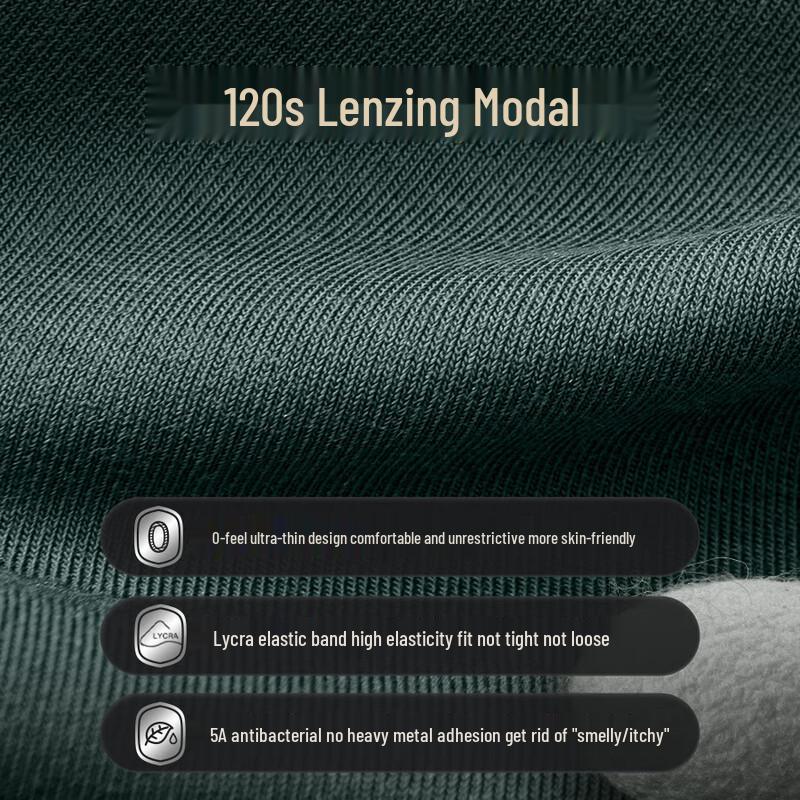 JinXingJi 120S Boxer Intime Zéro Sensation Modal Soie de Mûrier Antibactérien