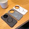 For Huawei Mate 70 Air Case Magnetic Wireless Charge CD Pattern PU Leather Metal Alloy Camera Frame Protection Back Cover