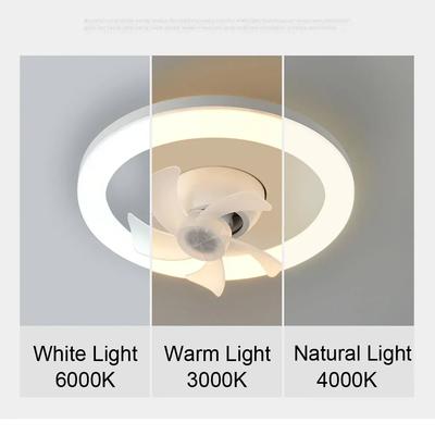 60W Ceiling Fan E27 With Led Light And Remote Control 360 ° Rotation Cooling Electric Fan Lamp Chandelier For Room Home Decor