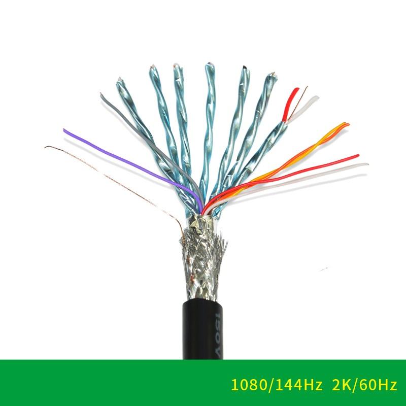 DVI Cable DVI-D 24+1 Pin 1080P@144HZ 2K@60HZ Male To Male DVI To DVI Cable for Projector Laptop LCD DVD HDTV XBOX 1.5m/3m/5m/8m