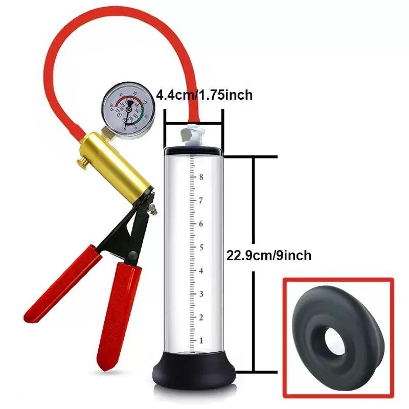 Male Penis Pump Vacuum Pump Penis Enlargement Enhancer Adult Sex Toy for Men Lasting Trainer Erotic Products Vacuum Cylinder