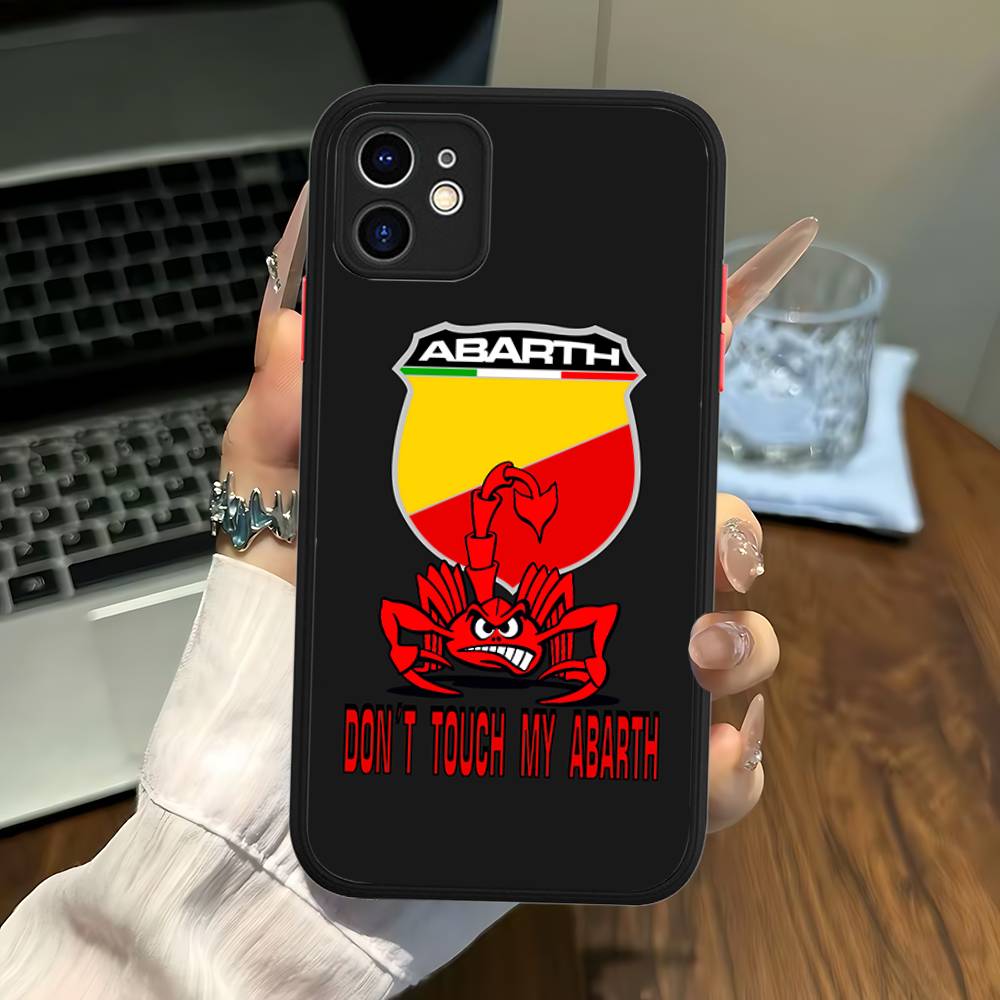 Bath Mats A-AbarthS-S Phone Case For IPhone 11 12 13 14 15 16 Pro Plus X XS MAX Matte Bumper Shockproof Cover