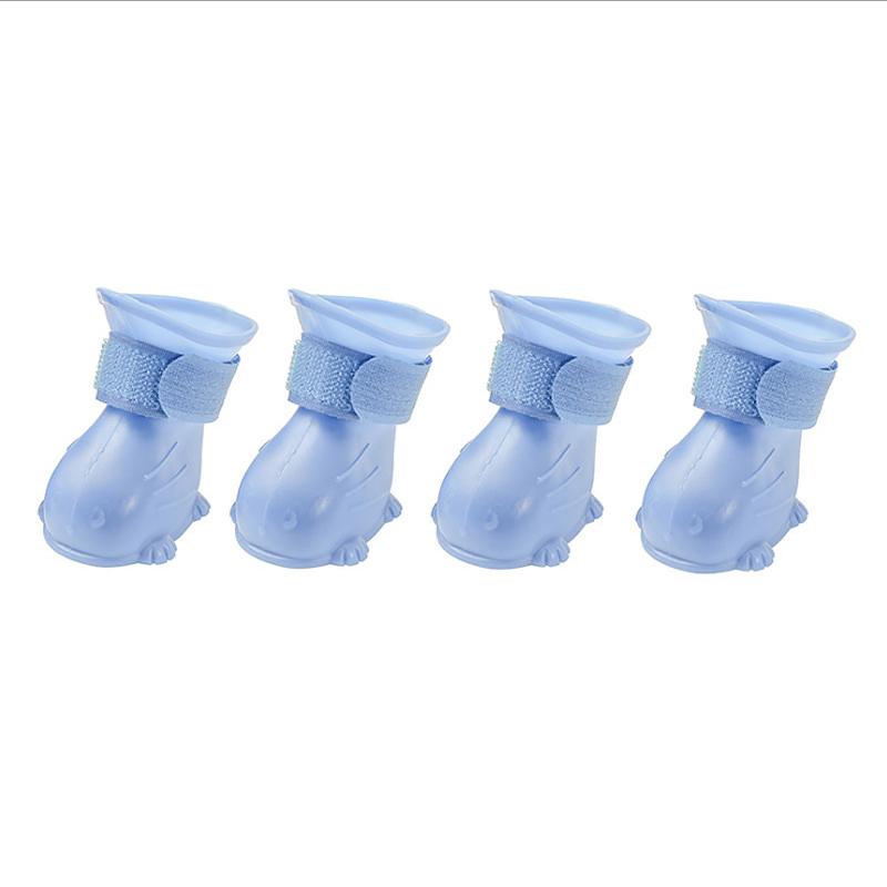 1Set Comfortable Waterproof Durable Outdoor Soft Holidays Pet Rain Boots Rubber Anti Slip Taking Photos Breathable Multiple Sizes