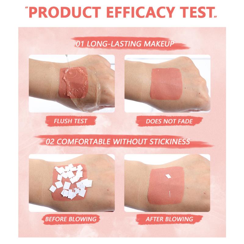 Velvety Mist Matte Lip Glaze Lasting Color Never Fade Instant Dry Liquid Lipstick Non-stick Cup Lip Gloss